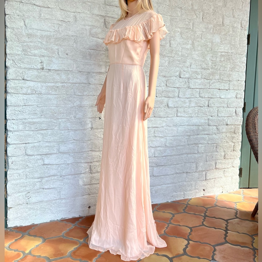 MALINA “Marzia” Gown in 100% Silk, Swedish Design, Side Zipper, Back Button.